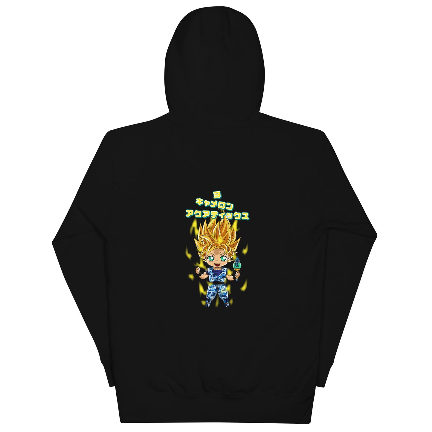 YoCamron Front and Back Logo Super Saiyan Hoodie