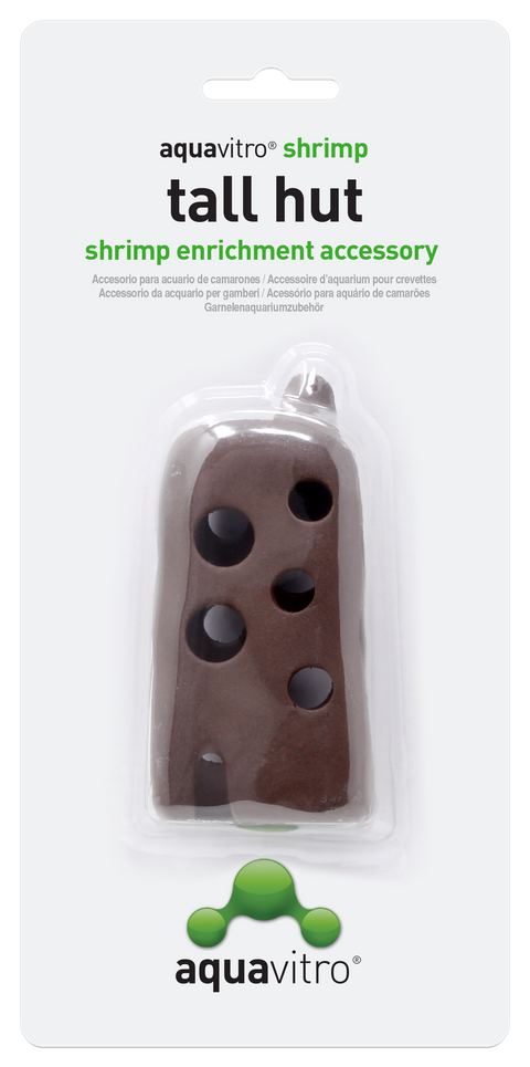 Freshwater Substrate & Decor - Aquavitro Shrimp Tall Hut Aquarium Decoration