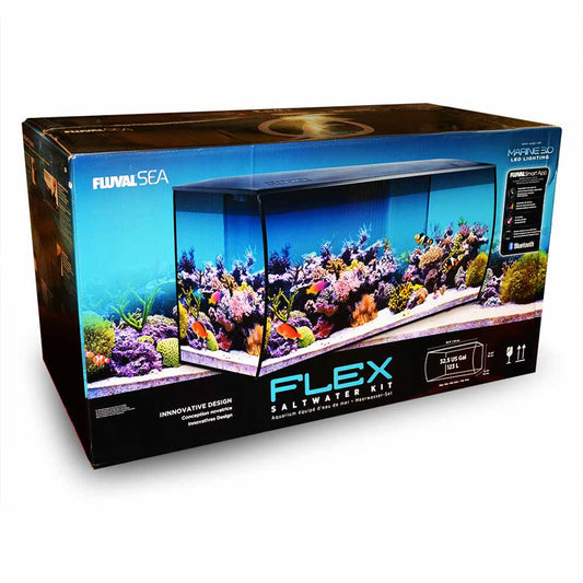 Fluval Saltwater Flex 32.5 Gallon Aquarium - Black