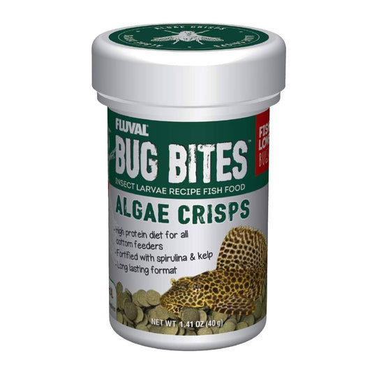 Fluval Bug Bites Algae Crisps for Bottom Feeders