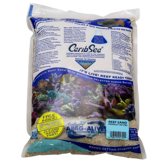 Caribsea Bahamas Oolite Arag-Alive! Live Reef Sand - YoCamron’s Aquatics